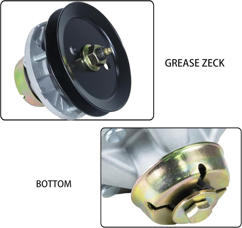 GUSUHAWK AM144377 Spindle Assembly with M131814 Pulley Replaces John Deere AM124498, AM144377, M131814 for John Deere X320, X304, X360, X520, X530, X540, X590, GX255, GX335 Lawn Tractors - Image 5